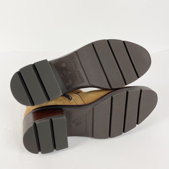 Donald Pliner Womens Savvy Bootie 7 Caramel Tan Brown Buckle Strap Leather NWOB - Picture 11 of 16